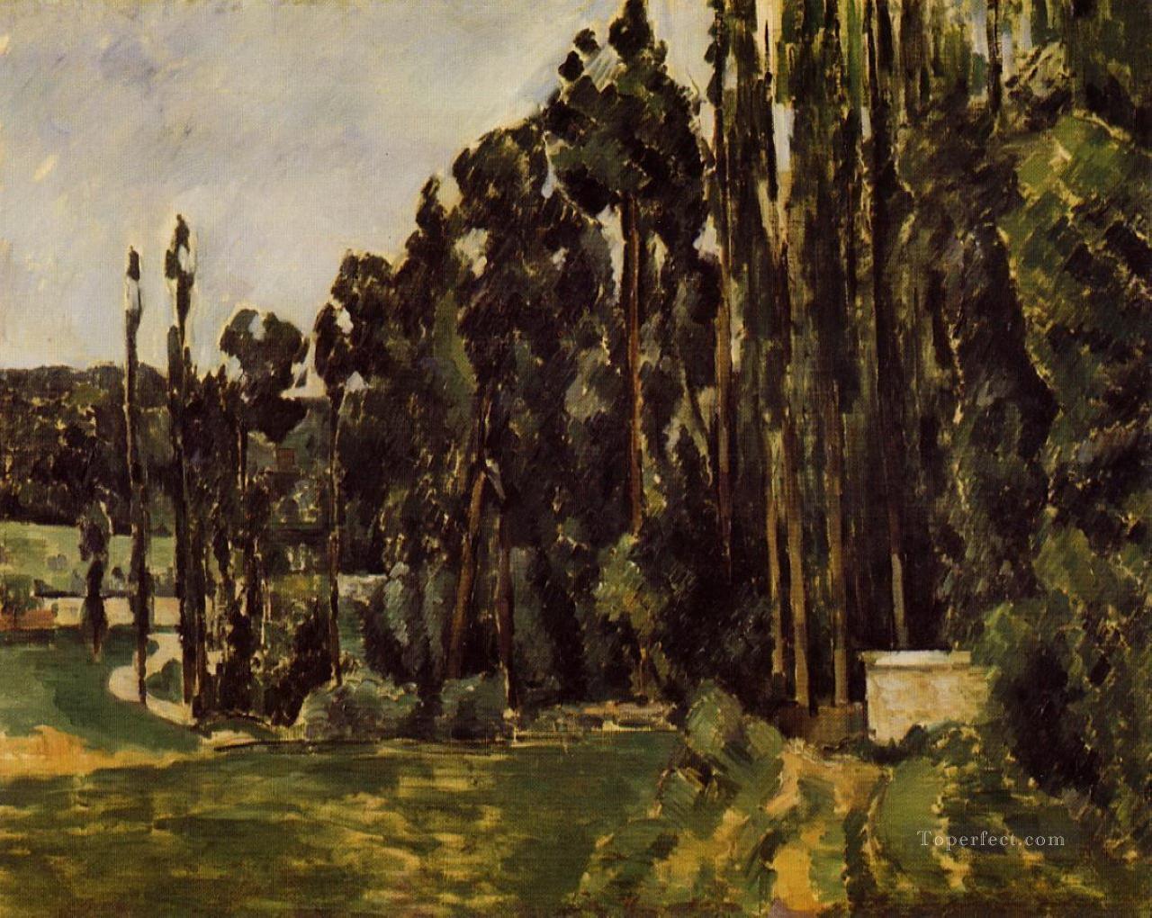 Poplars Paul Cezanne Oil Paintings
